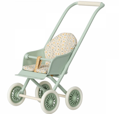 Maileg Stroller, Micro - Mint
