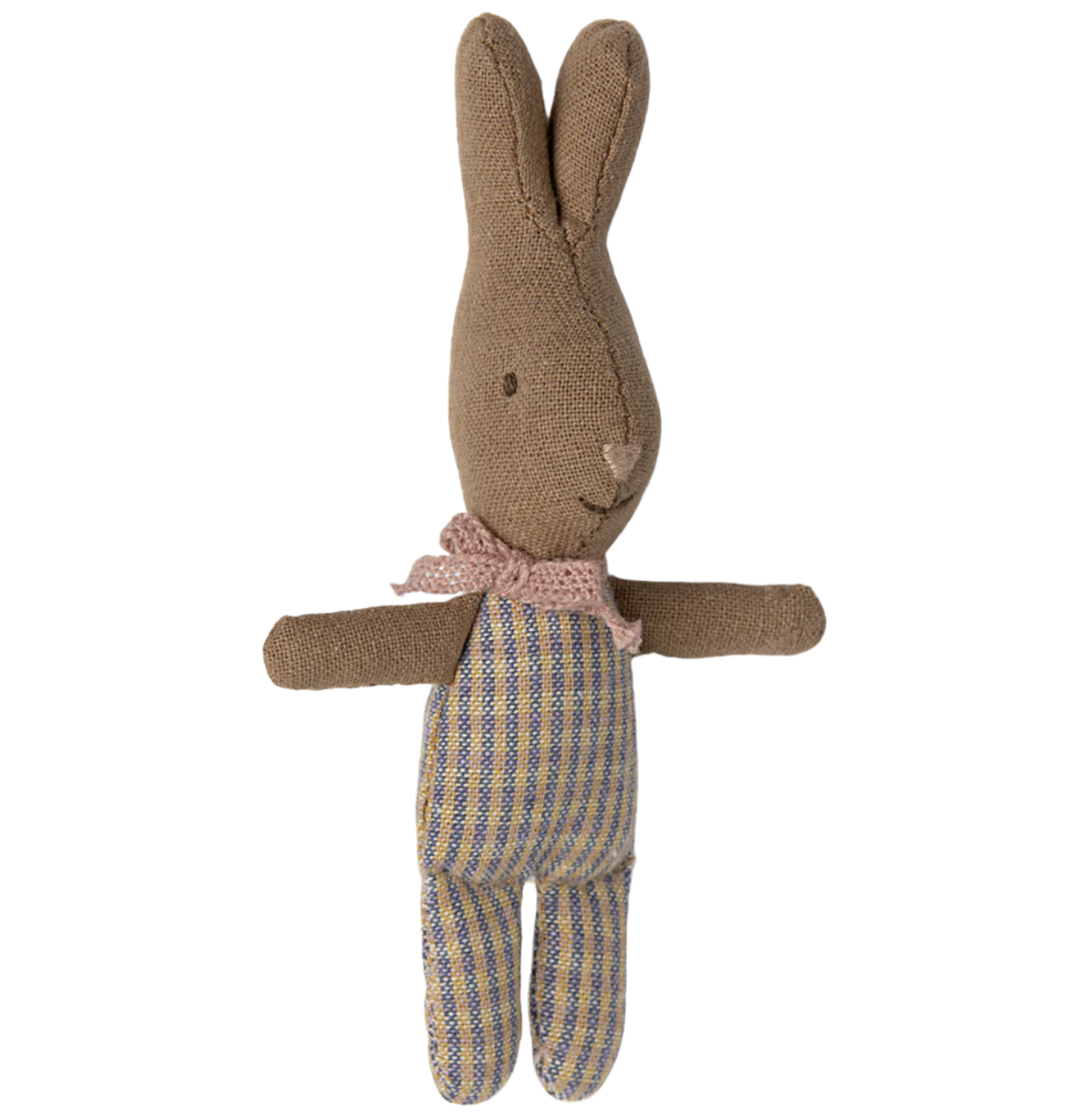 Maileg Rabbit, My - Rose/Blue check