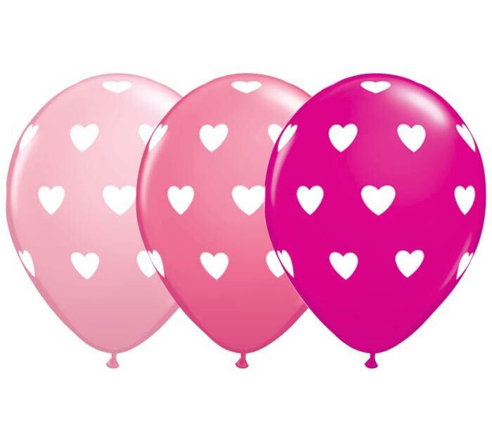 Latex Balloon - Pink Hearts