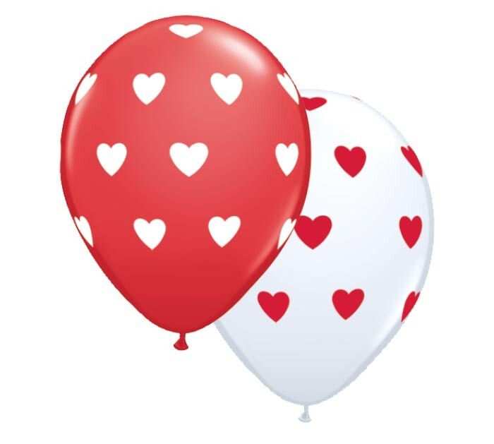 Latex Balloon - Red Hearts