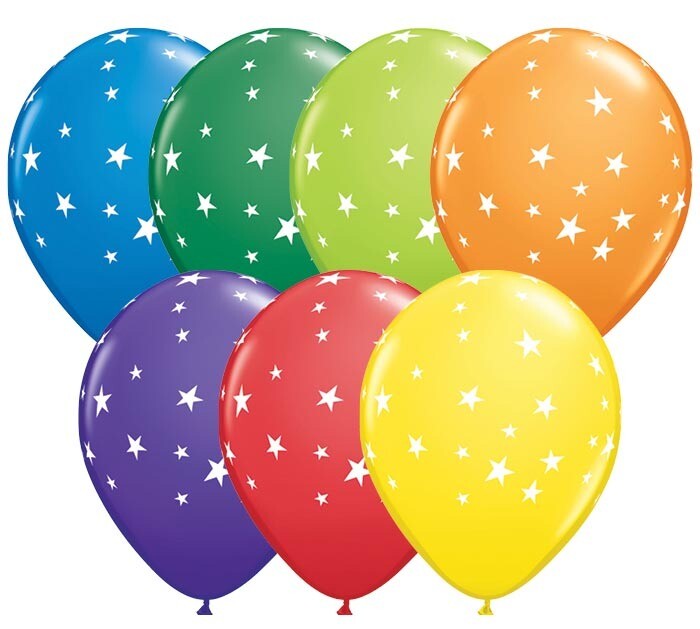 Latex Balloon - Small Stars