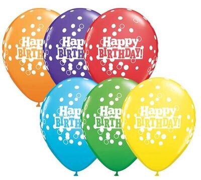 Latex Balloon - HBD Confetti 