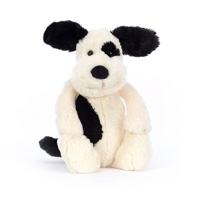 Jellycat Bashful Black &amp; Cream Puppy Original