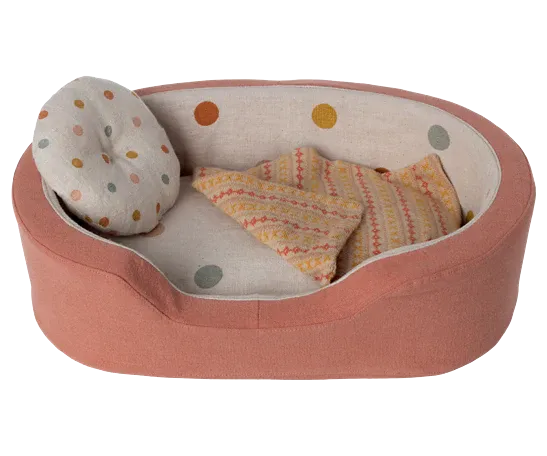 Maileg Cozy basket, Medium- Coral