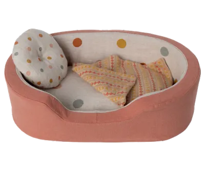 Maileg Cozy basket, Medium- Coral