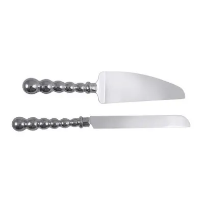 Mariposa Pearled Cake Server Set