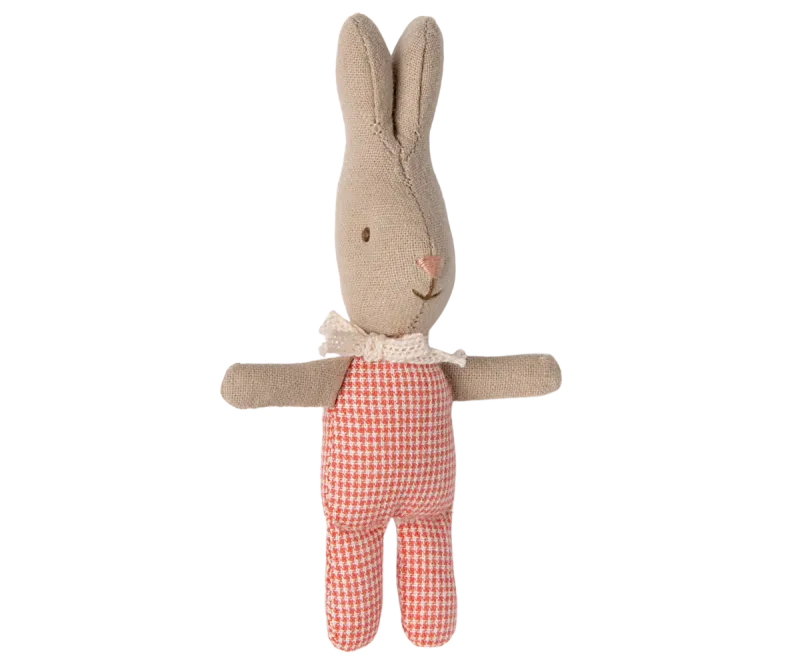 Maileg Rabbit, My - Red Check