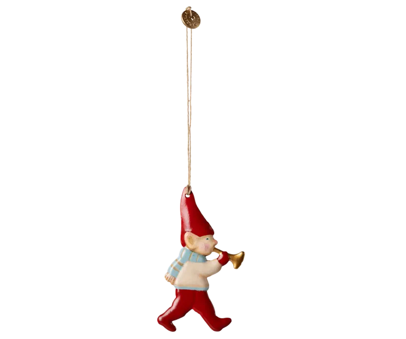 Maileg Metal ornament, Pixy - Trumpet