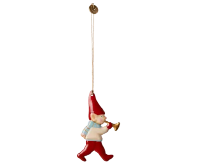 Maileg Metal ornament, Pixy - Trumpet