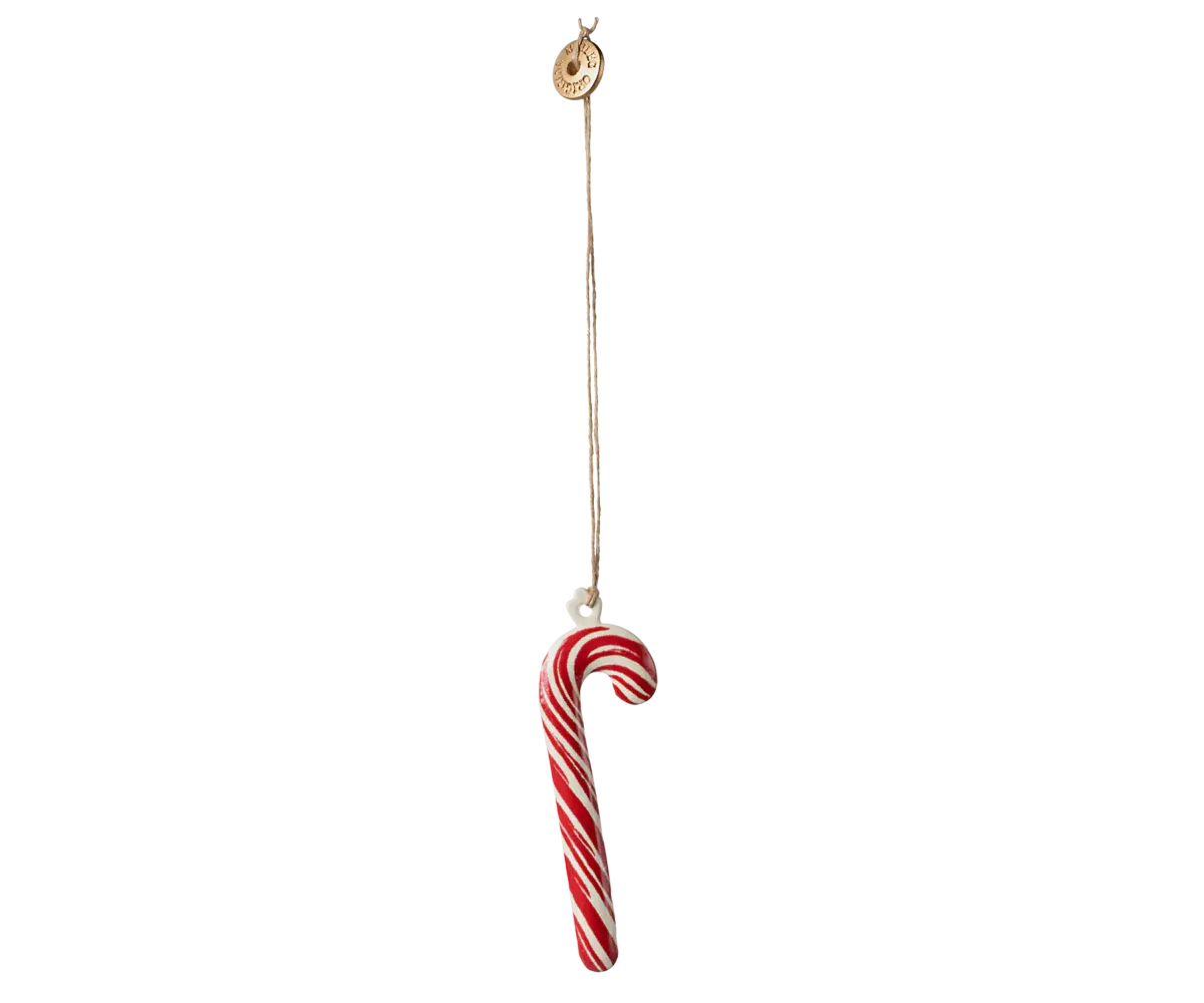 Maileg Metal ornament, Sugar cane - Stripe 