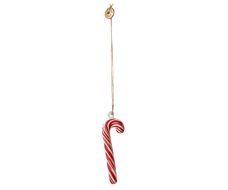 Maileg Metal ornament, Sugar cane - Stripe 