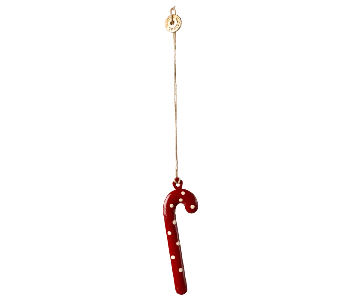 Maileg Metal ornament, Sugar cane - Dot