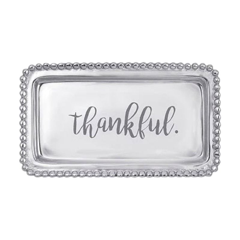 Mariposa THANKFUL Beaded Stmt Tray