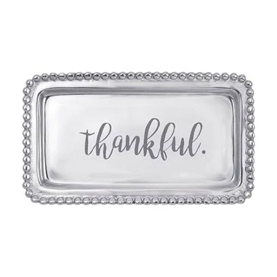 Mariposa THANKFUL Beaded Stmt Tray