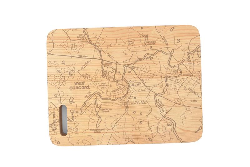 Home Town Map Bar Board-  WConcord