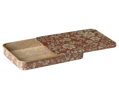 Maileg Metal box w. sliding lid, Blossom - Heather