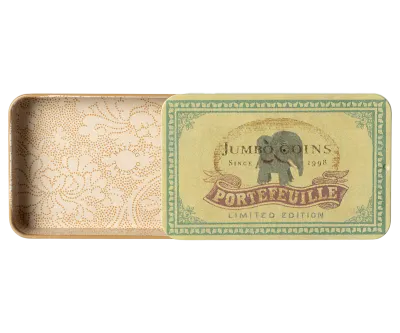Maileg Metal box w. sliding lid, Jumbo coins