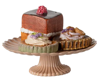 Maileg Cakes and cakestand, Mini