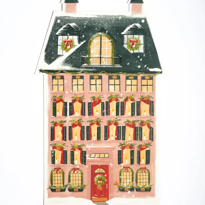 First Snow Christmas Countdown Paper Calendar Advent