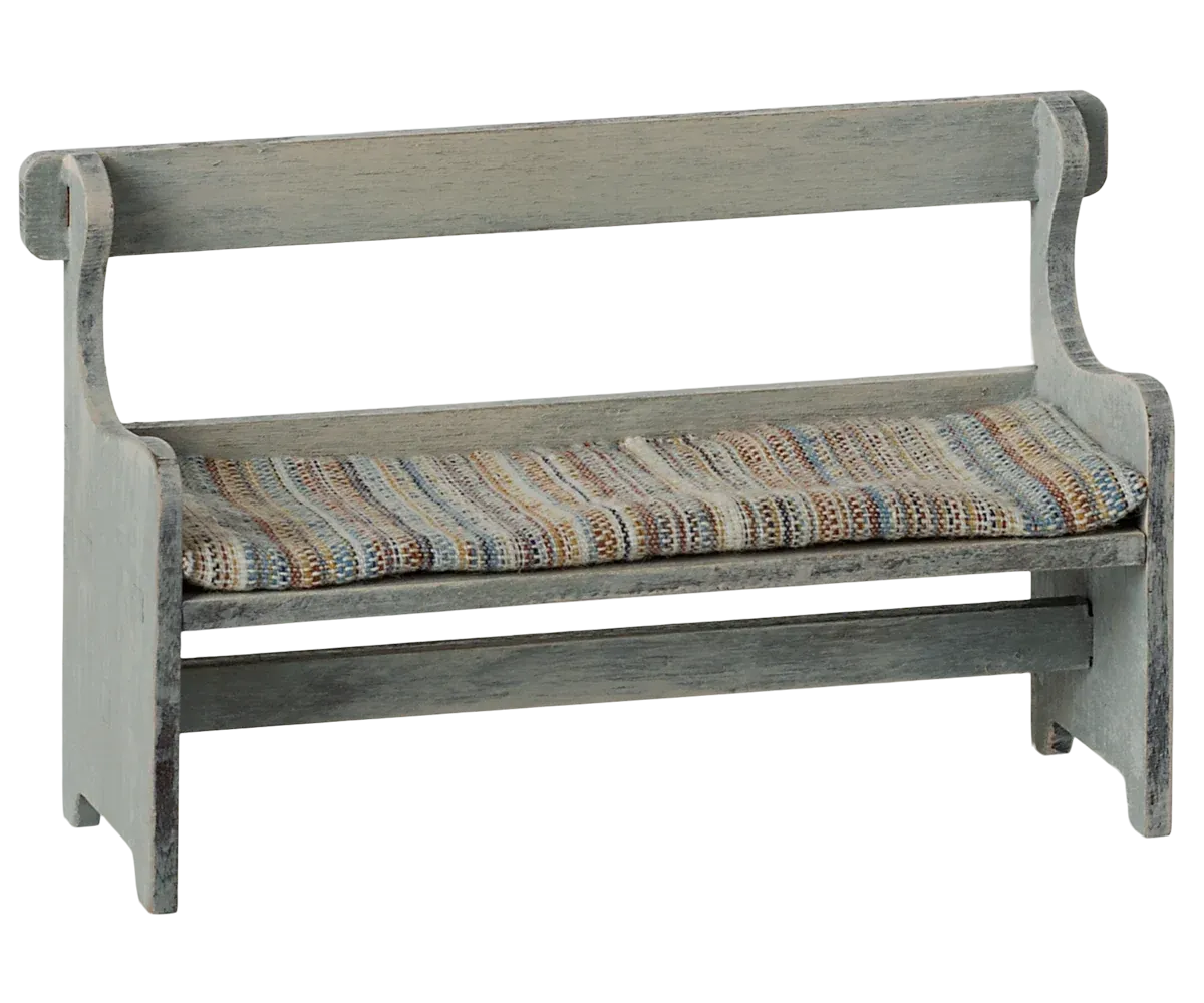 Maileg Bench, Mouse- Vintage off White