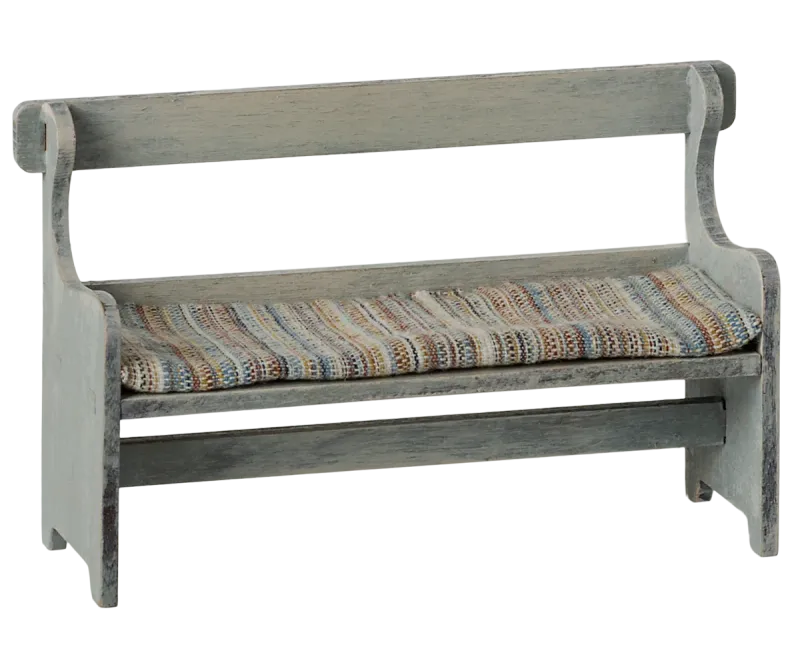 Maileg Bench, Mouse- Vintage off White