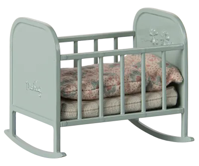 Maileg Cradle, My - Blue mint
