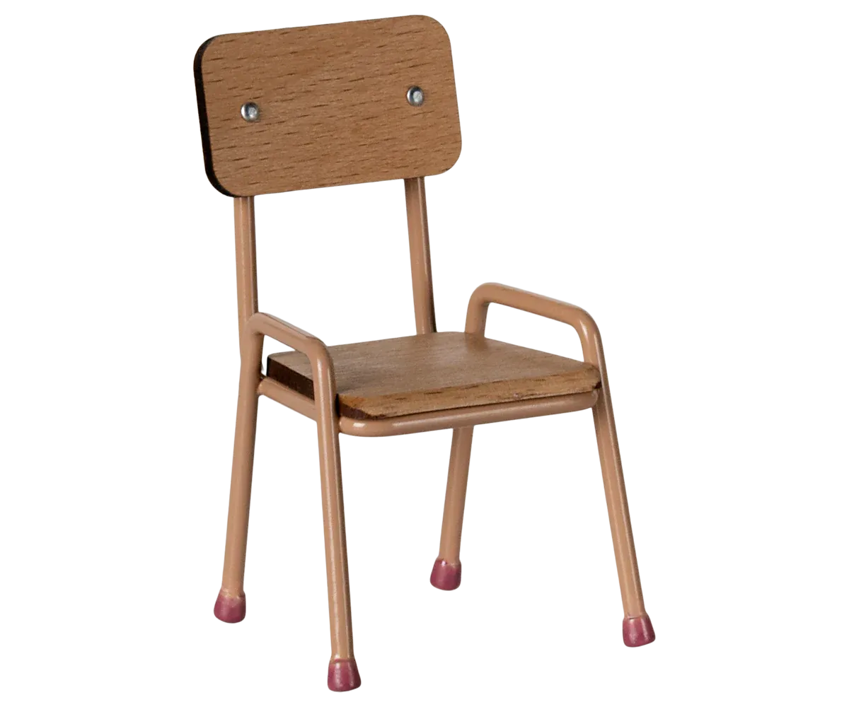 Maileg Chair, Mouse - Dark powder