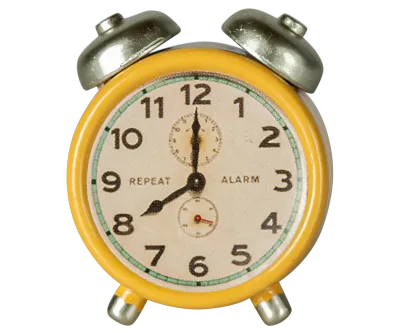 Maileg Alarm clock, Mouse - Yellow