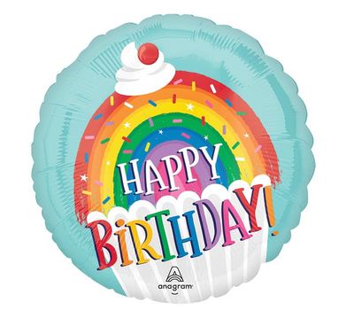 17&quot; Rainbow Sprinkles HBD