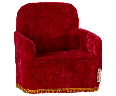 Maileg Folding chair, Mouse - Red