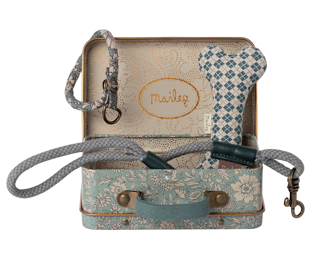 Maileg Puppy supply, Accessories - Blue