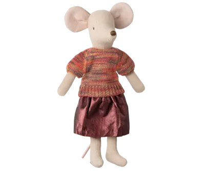 Maileg Skirt and knitted blouse, Mum mouse