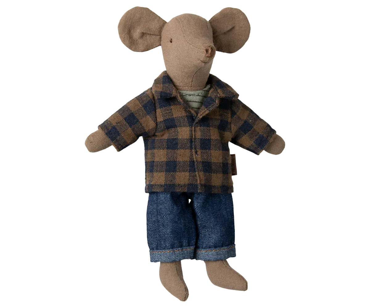 Maileg Dad mouse - Light brown