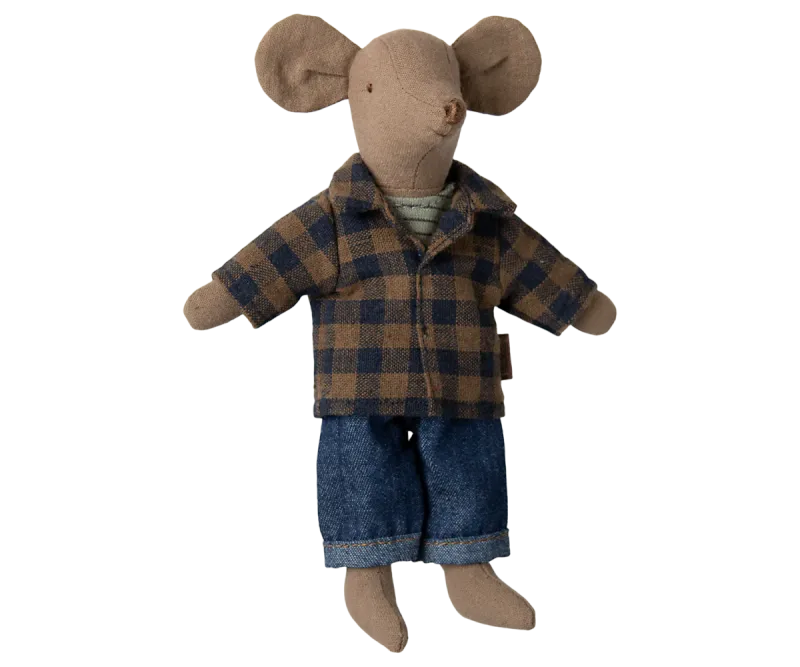 Maileg Dad mouse - Light brown