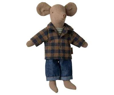 Maileg Dad mouse - Light brown
