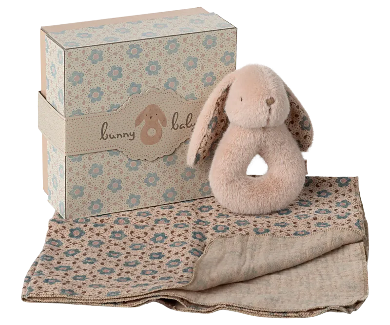 Maileg Bunny rattle set - Powder
