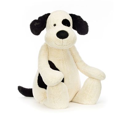 Jellycat Bashful Black &amp; Cream Puppy Gigantic
