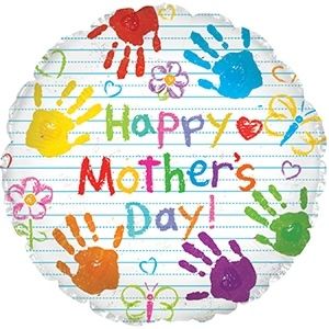 17&quot; Mother&#39;s Day Handprints Balloon
