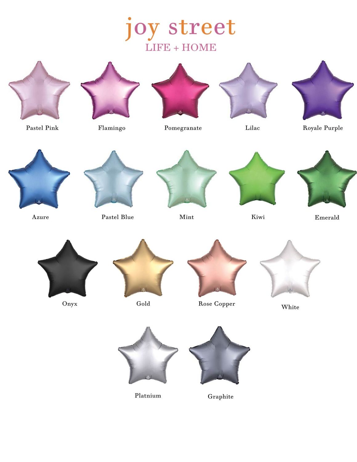 19&quot; Luxe Satin Star Balloon