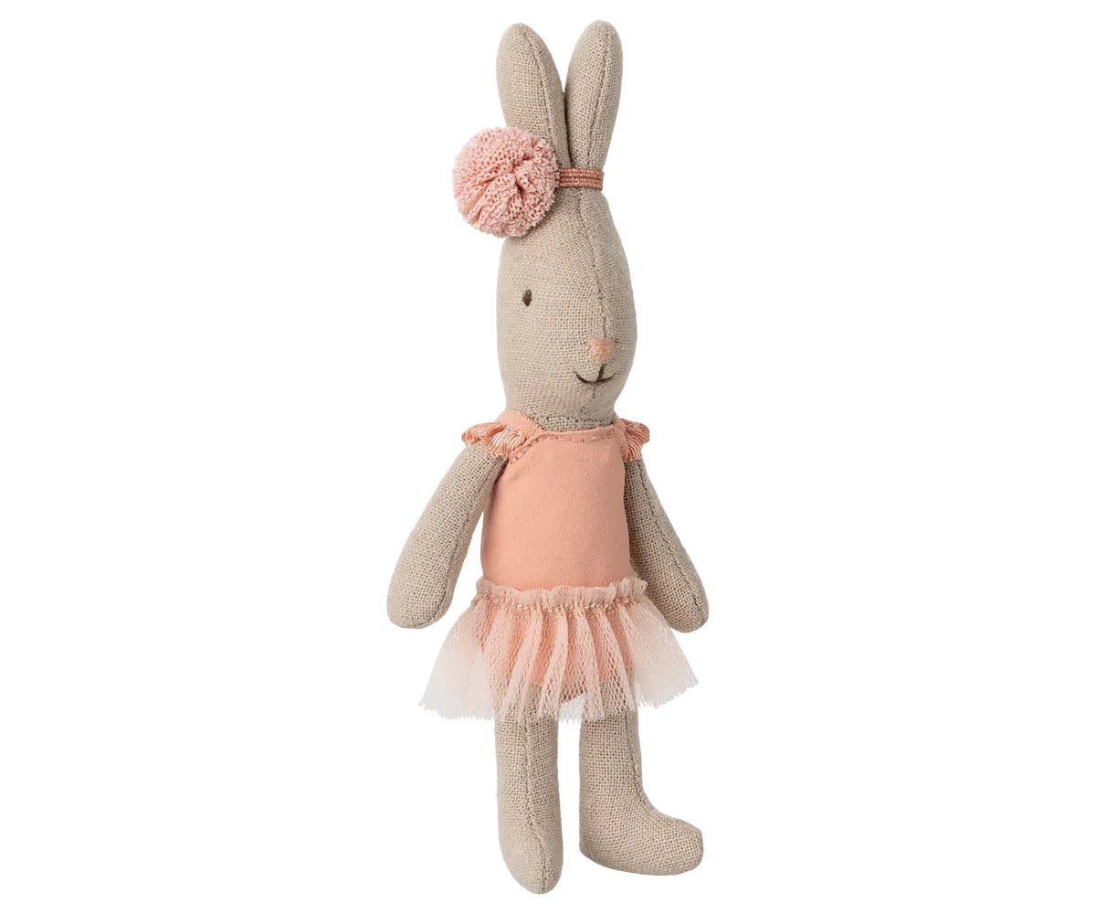 Maileg Rabbit, Micro - Ballet suit and skirt rose
