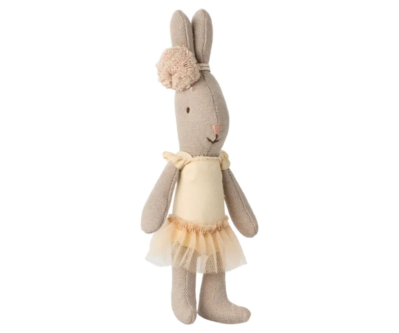Maileg Rabbit, Micro - Ballet suit and skirt cream