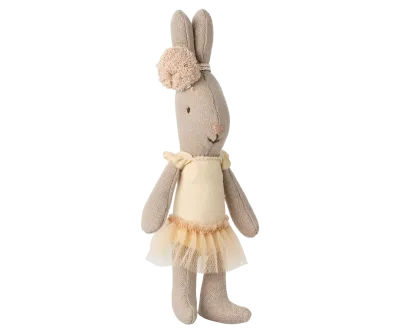 Maileg Rabbit, Micro - Ballet suit and skirt cream