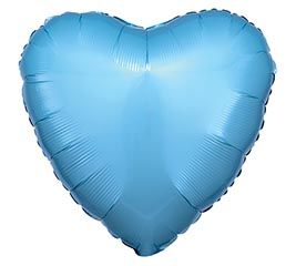 17&quot; Metallic Heart Balloon
