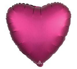 17&quot; Sateen Satin Heart Balloon