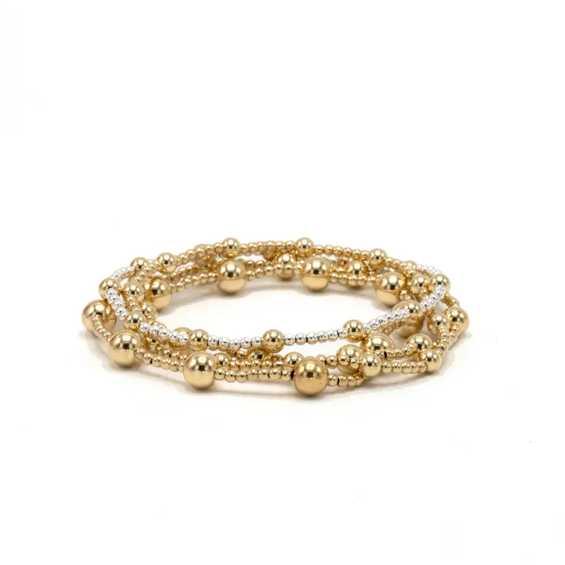 The Malibu Collection 14k Gold-Filled Beaded Bracelets