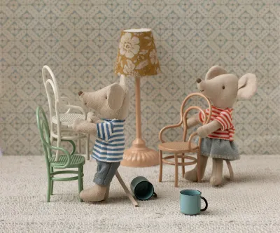 Maileg Vintage chair, Mouse - Mint