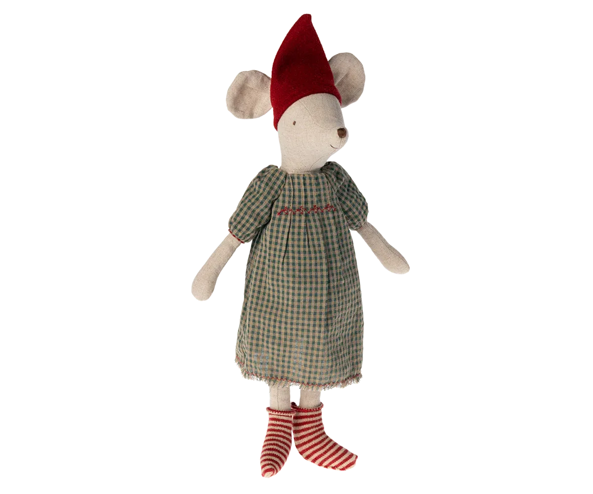 Maileg Christmas mouse, Medium - Girl
