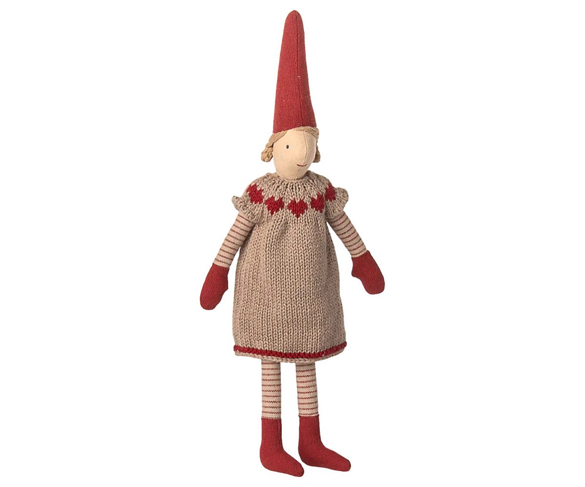 Maileg Pixy, Size 2 - Girl - Knitted dress