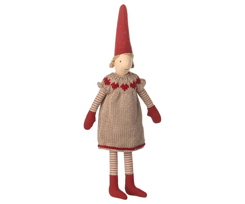 Maileg Pixy, Size 2 - Girl - Knitted dress