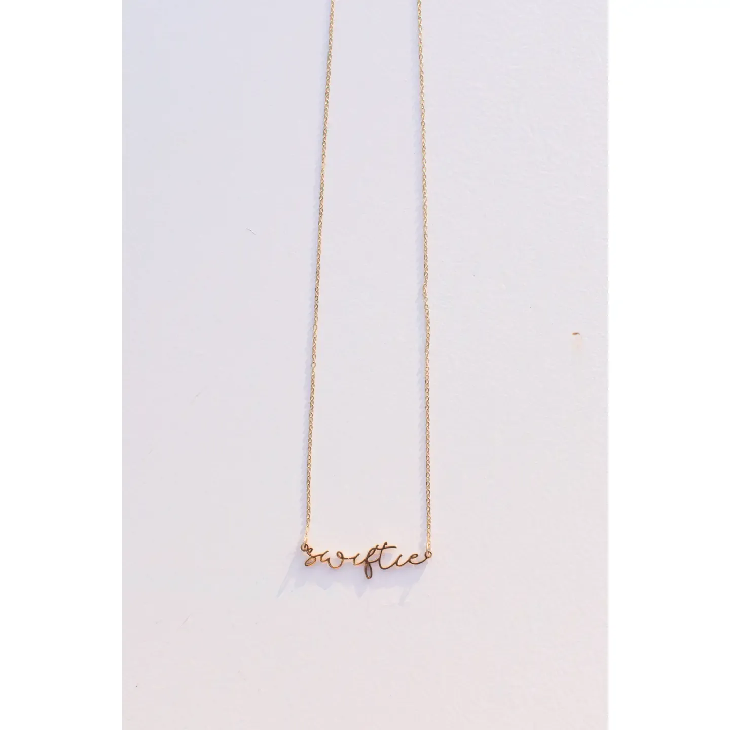 Swiftie Taylor Showgirl Necklace 18K Gold Plated 